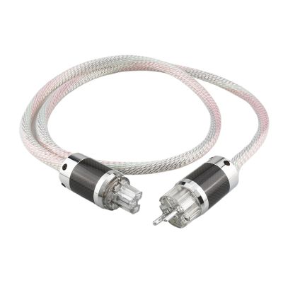 VCIMZUL HiFi Power Cable 7N OFC High Fidelity Power Cord with EU/US/AU Plug for Audio Equipment(AU Power Plug,0.5m)