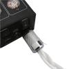 UHXRUY HiFi Audiophile Silver Power Cable with Carbon Fiber Rhodium Plating Plug US EU AU AC Audio Amplifier DAC Filter 5N(AU Version,3m) view 1