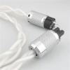 UHXRUY HiFi Audiophile Silver Power Cable with Carbon Fiber Rhodium Plating Plug US EU AU AC Audio Amplifier DAC Filter 5N(AU Version,3m) view 3