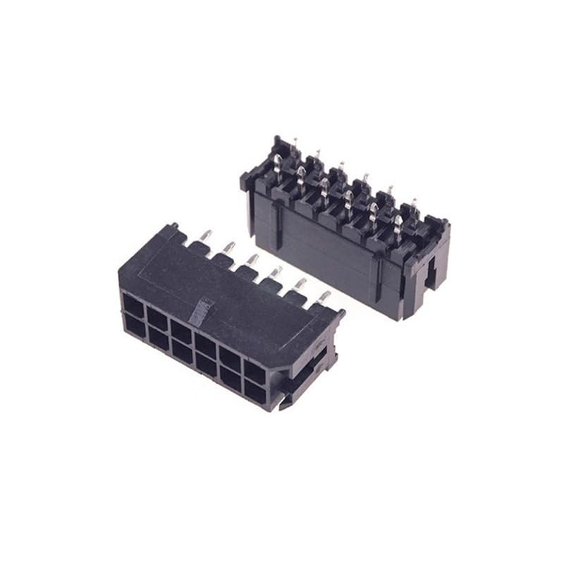 10pcs 3.0mm Wafer Fit 3.0 Connector PCB Male Header Straight 2 4 6 8 10 12 14 16 18 20 22 24 Pin Board Solder 43045(2x6P)