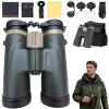 12x42 Adults High Magnification Binoculars,2026 Upgrade Binoculars,Waterproof & Fogproof,Night Vision,Smart Focus,Great for Birdwatching, Traveling, Stargazing, Hunting and Concerts (Dark Green) view 1