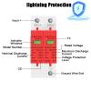 2P DC SPD Surge Protective Device 500V 800V 1000V 20KA 40KA Voltage Protector Solar PV Photovoltaic Lightning Arrester(DC 500V) view 4