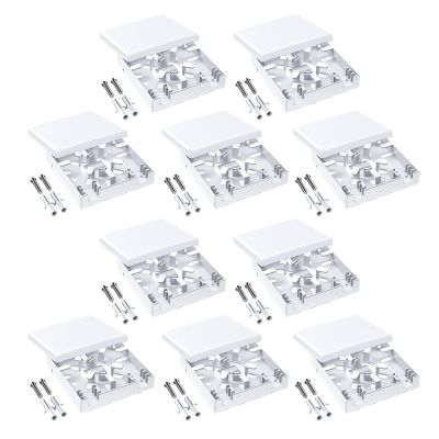 JINPIAOPIAO Standard 86mm Fiber Opt Wall Box ABS Wall Plate Featuring Ventilation for Simple Networking Installation