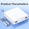 JINPIAOPIAO Standard 86mm Fiber Opt Wall Box ABS Wall Plate Featuring Ventilation for Simple Networking Installation view 4