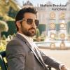 EarlySincere 2026 Ai Smart Glasses, Ai Real-Time Translation with 164 Languages, Classic Pilot Sunglasses, Equipped with Voice Assistant/Ai Call, Ip65 Waterproof,Ai Glasses for Men & Women view 2