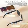 EarlySincere 2026 Ai Smart Glasses, Ai Real-Time Translation with 164 Languages, Classic Pilot Sunglasses, Equipped with Voice Assistant/Ai Call, Ip65 Waterproof,Ai Glasses for Men & Women view 3