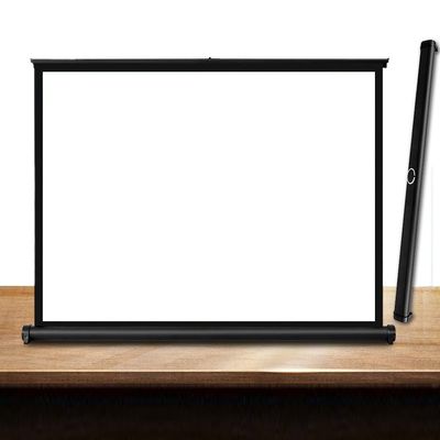 GPXIYZWFF Tabletop Projector Screen 20 30 40 50inch Manual Pull Up Projection Screen Retractable Movie Screen Lightweight Projector Screen for Travel Office(40inch (4:3))