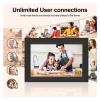 DSJBGSS Digital Photo Frame WiFi 10.1 Smart Digital Photo Frame 1280x800 IPS LCD Touch Screen Auto-Rotate Electronic Picture view 4