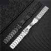 18/20/22/4mm Men Solid Stainless Steel WatchBand fit for Samsung/Seiko/Oris/Citizen/Casio(Silver,22mm) view 3