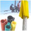 Overhead Line Cable Sleeve Anti Electric Shock Protective Covers for Circuit Repair Electrician Insulation Protection(Yellow-25ft/8m,ID 50mm/2in) view 1