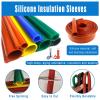 Overhead Line Cable Sleeve Anti Electric Shock Protective Covers for Circuit Repair Electrician Insulation Protection(Yellow-25ft/8m,ID 50mm/2in) view 2
