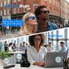 AMZISH AI Smart Glasses with Camera, 8MP HD Bluetooth Camera Glasses, 1080P Video Recording Sunglasses, Real Time Translation, Voice Assistant, Open-Ear Audio for Travel, Meetings & Vlogging view 3
