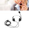 Shurzmotic H360D - PC Call Center Headset, Business Headset with Noise Cancelling Mic, Binaural Telephone Headset for PC Computer, Double Sided Headphone with Soft Ear Pads and Flexible Headb view 2