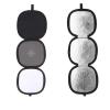 Compatible for Focus & Color Calibration - Trifold Hand-Hold Collapsible Disc 2-Sided 18% Gray/White Balance Focus Board view 1