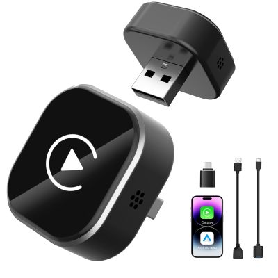 ZOOTEALY Wireless CarPlay & Android Auto Adapter: 2026 Upgraded Mini Plug & Play CarPlay Dongle - Convert Wired to Wireless - Fast Stable Connection, No Delay for for iOS 10+ & Android 11+, 2017+ Cars