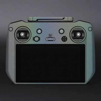 RC Pro Anti-Scratch Skin for DJI RC Pro Controller Decal Wrap Cover Film Remote Contrller Sticker Photographic Video Equipment Accessories (Phantom Gray+Leather Black, for DJI RC Pro)
