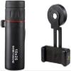 10x25 Monocular Telescope, Portable Monocular Compact with Mini BAK4 Prism Lens Monocular with Smartphone Adapter for Adults Kids Bird Watching Travel Stargazing,for Indoor/Outdoor view 1