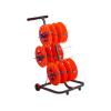 Heavy-Duty Adjustable Cable Spool Rack,Multi-Spool Wire Rack Dispenser Cable Caddy,for Garage Shed Workshop or Factory(Six reels) view 1