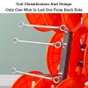 Heavy-Duty Adjustable Cable Spool Rack,Multi-Spool Wire Rack Dispenser Cable Caddy,for Garage Shed Workshop or Factory(Six reels) view 4