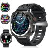 2026 Smart Watch (Answer/Make Call), 1.43" 3D-AMOLED Smartwatch for Men Women, 130+ Sports Fitness Watch, Heart Rate/Sleep Monitor, 60 Days Flashlight, IP68 Waterproof Activity Tracker Android iOS view 1