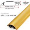 3.3ft Floor Cord Covers, Self Adhesive Extension Cord Hider, Prevent Trips, Cable Management for Offices, Gyms, Exhibitions(Gold,5 * 1.4cm/39 * 2 * 0.6in) view 2