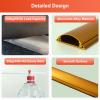 3.3ft Floor Cord Covers, Self Adhesive Extension Cord Hider, Prevent Trips, Cable Management for Offices, Gyms, Exhibitions(Gold,5 * 1.4cm/39 * 2 * 0.6in) view 4