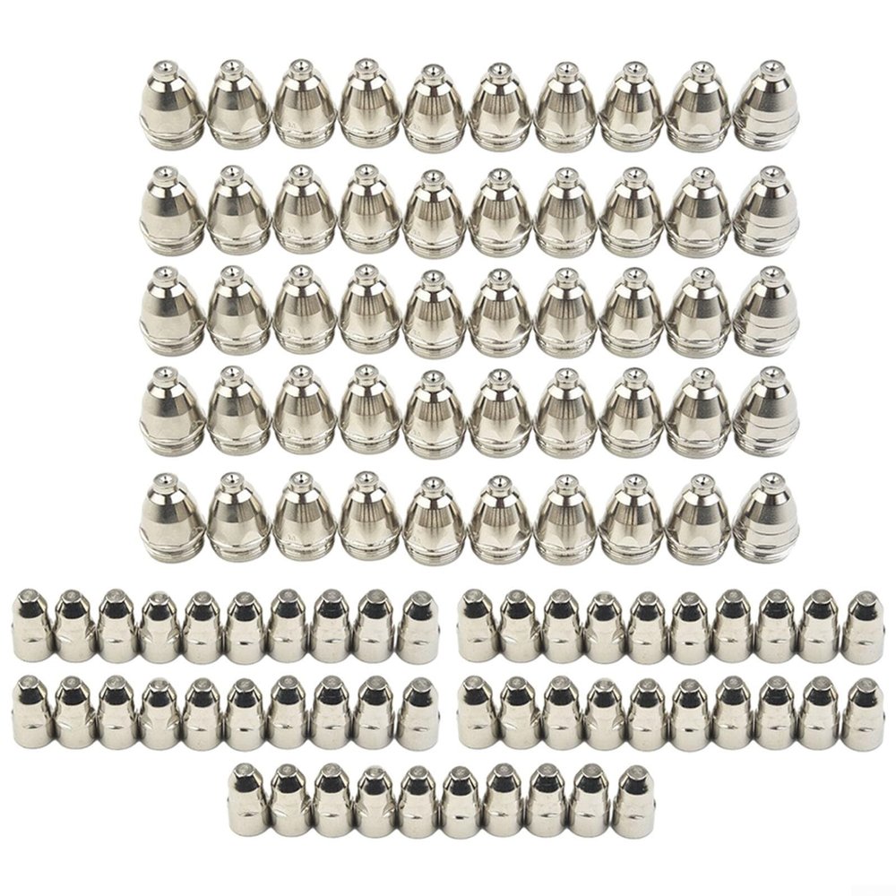 Utter Torch Consumables Replacement for P80 Plasma Electrode Tip Nozzle .5mm, Oxygen Free Copper Electrode with Hafnium for Air Plasma Cutting(1.7mm)