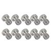 10Pcs 1/4-20 x 7.5mm UNC Thread Hexagon Socket Round Head Camera Screws SUS303 Stainless Steel for Quick Release Plates view 2