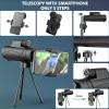 10x42 Monocular Telescope with Smartphone Holder Tripod for Adults Kids, HD Waterproof BAK4 Prism Monocular Scope with Clear for Bird Watching Hunting Hiking Travel Camping view 4