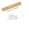 KONTONTY 2pcs Rj11 to Rj45 Adapter Cable Telephone to Ethernet Cord Converter White 4-core 1.7cm for Landline Phone Extension and Fax Machine Connection view 2