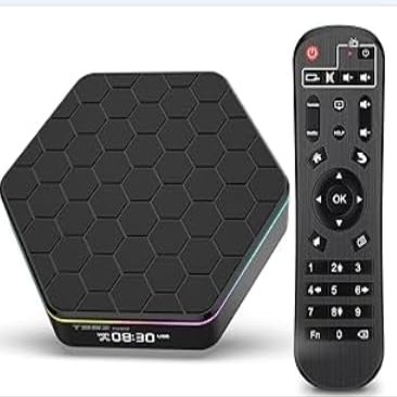 Android TV Box 12.0,T95ZPLUS H618 4GB RAM 32GB ROM Quad-Core Cortex-A53 CPU,2.4GHz/5GHz Dual Band WiFi6 6K Ultra HD Resolution Bluetooth 5.0,Android TV Box