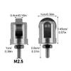 Stainless Steel Measuring Roller for Dial Indicator - M2.5 Thread Point, 10mm Diameter Non-Slip Roller Tip for Digital Gauge Wheel Adapter, view 2
