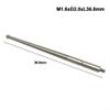 Ball Point for Dial Indicator, 2mm Diameter M1.6 Threaded Probe Tip, 36.8mm Long Gauge Needle, Replacement Stylus Compatible with 513-114/513-214 / view 3