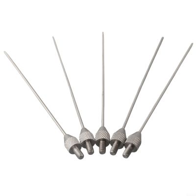 oints for Dial Indicator, M2.5 Thread Shank Probe Tips, 50mm Long Tip Stainless Steel Depth Gauge Accessories for Hole and Groove Measurement, 5 Pack