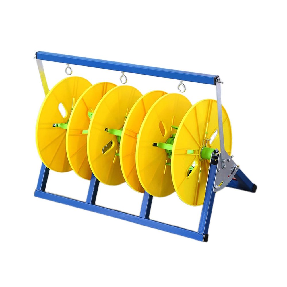 Foldable Wire Spool Rack,Industrial Steel Wire Rack Dispenser,Professional Electrician Cable Caddy,for Workshop Factory(59x29x41cm)