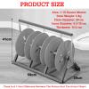 Foldable Wire Spool Rack,Industrial Steel Wire Rack Dispenser,Professional Electrician Cable Caddy,for Workshop Factory(59x29x41cm) view 2
