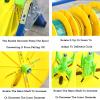 Foldable Wire Spool Rack,Industrial Steel Wire Rack Dispenser,Professional Electrician Cable Caddy,for Workshop Factory(59x29x41cm) view 3