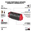 2955-20 for Milwaukee M12 12V PACKOUT Cordless Bluetooth Jobsite Speaker Length 3.9 in Width 4.1 in Height 9.8 in - Red view 3