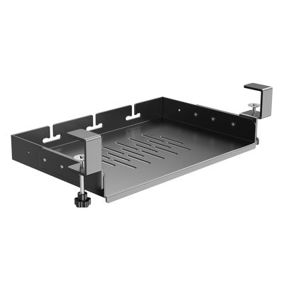 No Drill Under Desk Laptop Mount Metal Storage Tray With Cable Management Space Saving Multipurpose Household Hanging Organizer