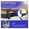 No Drill Under Desk Laptop Mount Metal Storage Tray With Cable Management Space Saving Multipurpose Household Hanging Organizer view 3