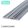 Aluminum Welding Rods 1.6mm and 2.0mm, Flux Coated Low Brazing Soldering Rod for Metal, 10/20 Pcs Aluminum Alloy Repair Rod(2.0mmx330mm-20pcs) view 4