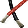 ACFFVBW Coiled Extension Cord, 100cm Heat Soft Cable 8AWG High Temperature Cold Silicone Wire Red Black Blue Color Soil Electronics(Blue with Terminal) view 3