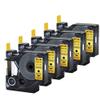 5Pcs Black On Label Tape 12mmx7m Compatible with D1 45023 LabelPoint 100 350 Printers view 1
