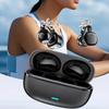 2026 New Clip-On Open-Ear Headphones  Wireless Bluetooth Earbuds with AI Noise Cancelling, Rhinestone Decor & Water Resistant, Lightweight for Women (Purple, Earbuds + Earrings) view 2