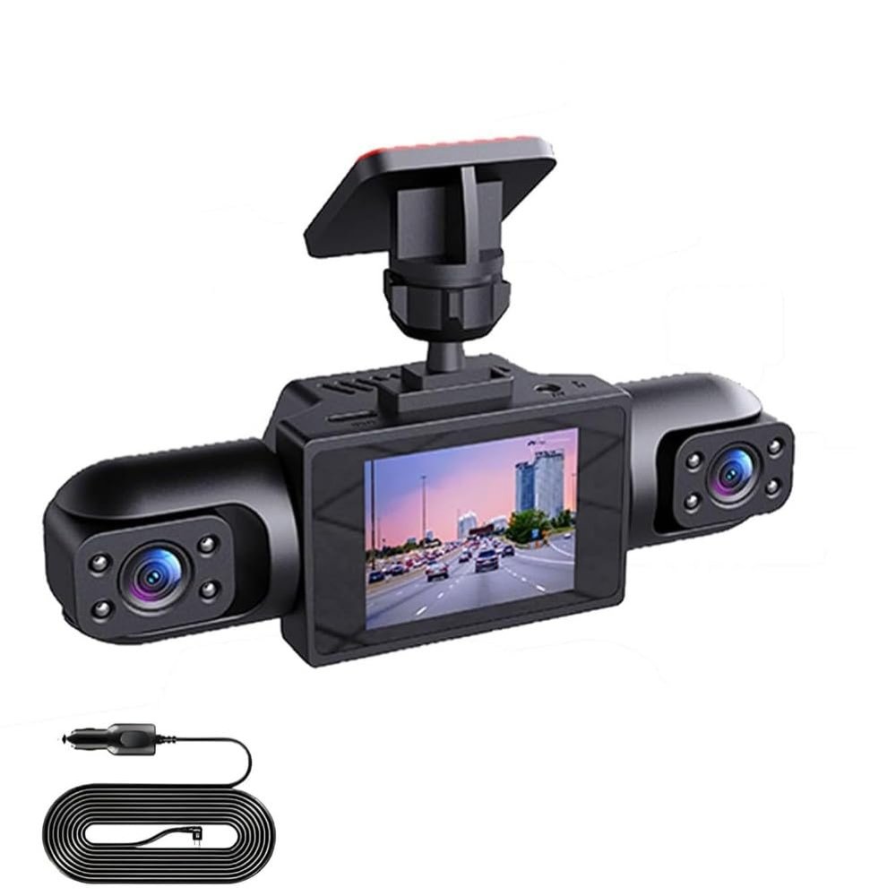 360 Full View Car Dashcam, 4K UHD Front & 1080P Side Rear Cameras, with Motion Detection, Supports Cycle Recording, Smart Parking Surveillance Camera, 170 Degree Wide Angle Dash Cam (Four Lenses)