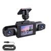 360 Full View Car Dashcam, 4K UHD Front & 1080P Side Rear Cameras, with Motion Detection, Supports Cycle Recording, Smart Parking Surveillance Camera, 170 Degree Wide Angle Dash Cam (Four Lenses) view 1