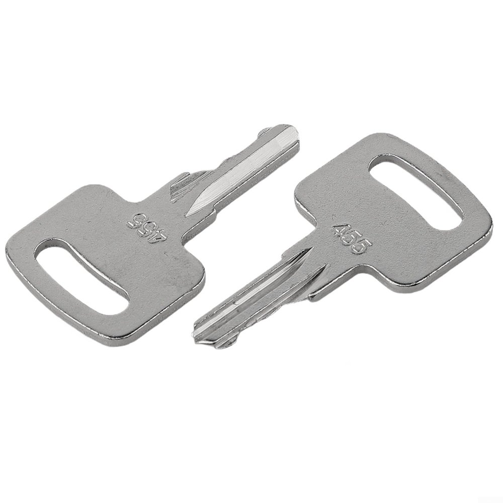 8 Pack 455 Ignition Key for Heavy Machinery, Replacement Key Set Compatible with Forklift and Construction Equipment, for Durable Iron Industrial Use