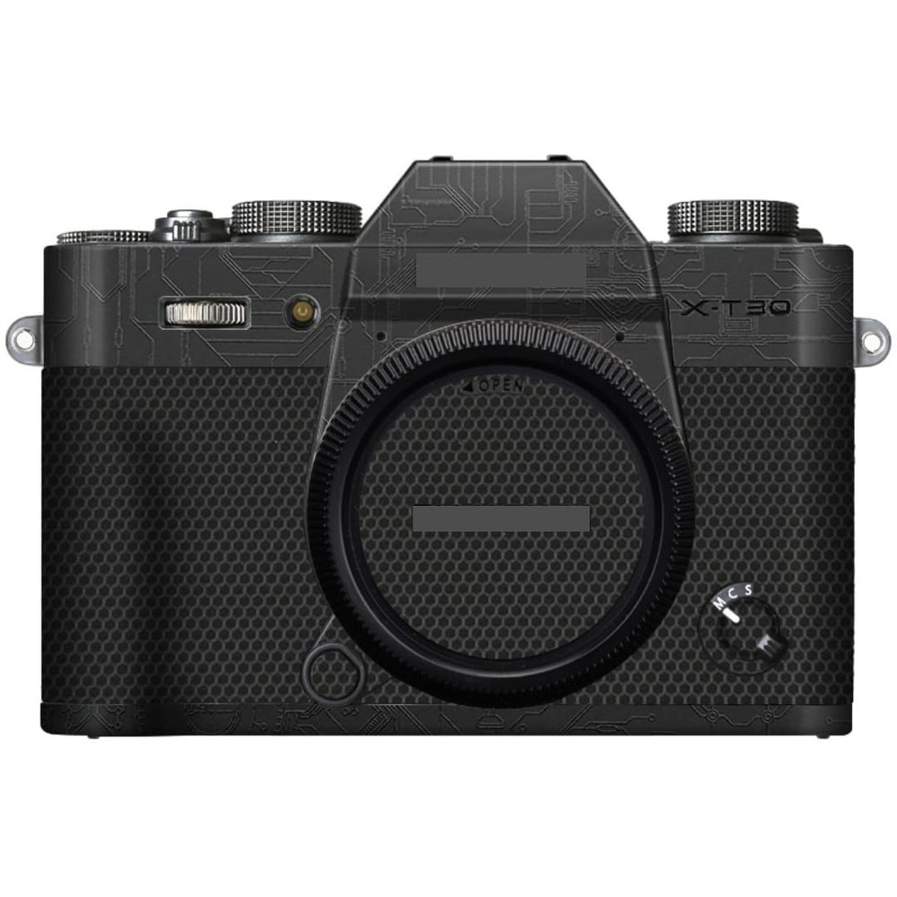 X-T30III Anti-Scratch Camera Skin Wrap Sticker Vinyl Protective Film Protector Coat Decals for FujiFilm X-T30 Mark III XT30 III (Circuit Black+Matrix Black, for FujiFilm X-T30 Mark III)