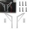 Mount for VESA Soundbar Bracket Desktop Space Saver Compatible Monitors, Adjustable Behind Monitor Speaker Mount with Modular Top Support view 1