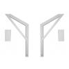 Mount for VESA Soundbar Bracket Desktop Space Saver Compatible Monitors, Adjustable Behind Monitor Speaker Mount with Modular Top Support view 2